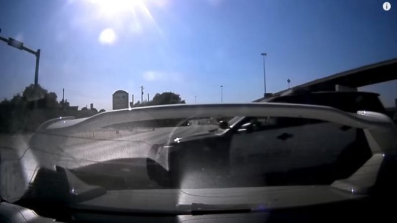 2018 Subaru WRX STI, cop runs red light