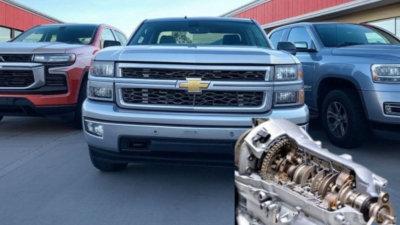 2019 Chevrolet Silverado waiting between two dealerships to repair the transmission