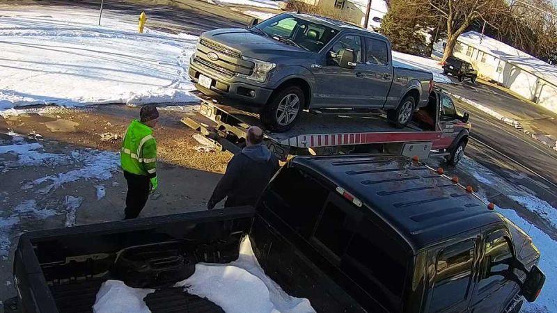 2019 Ford F-150 on the tow truck