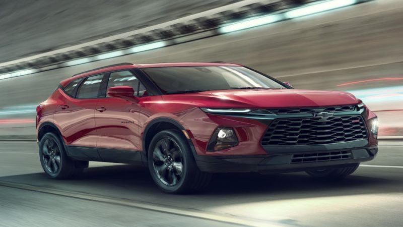 2019 Chevrolet Blazer on the Road