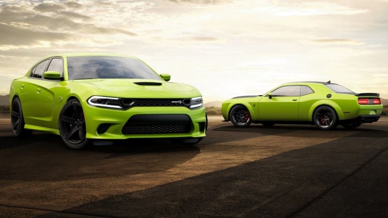 2019 Dodge Charger and Challenger in Sublime