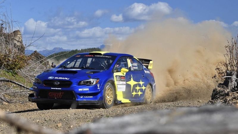 2019 Subaru WRX STI, Oliver Solberg, Olympus Rally, David Higgins