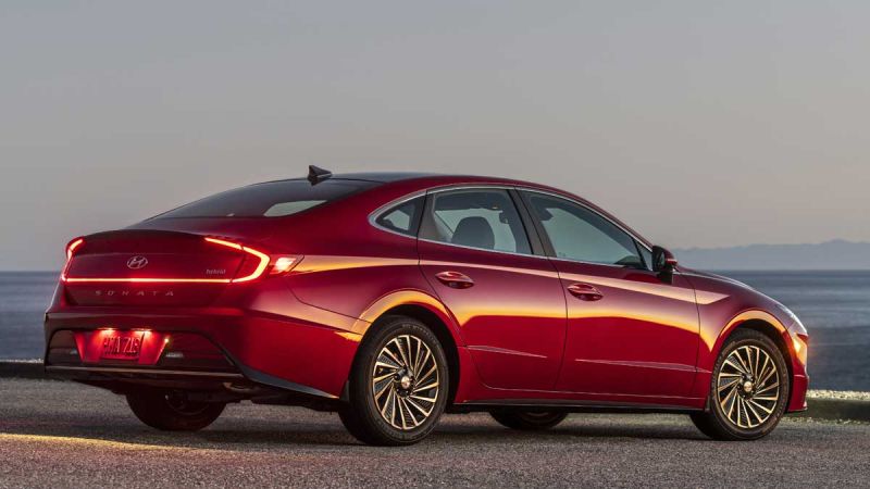 2020 Hyundai Sonata Hybrid Rear View