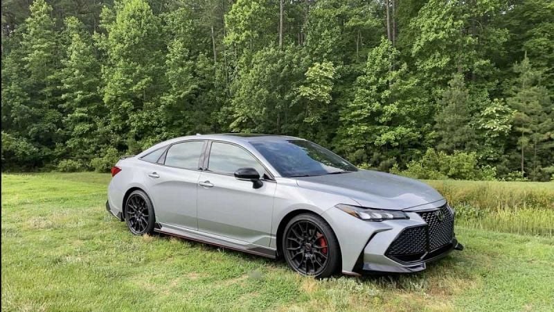 2020 Toyota Avalon TRD Celestial Silver Metallic profile view front end