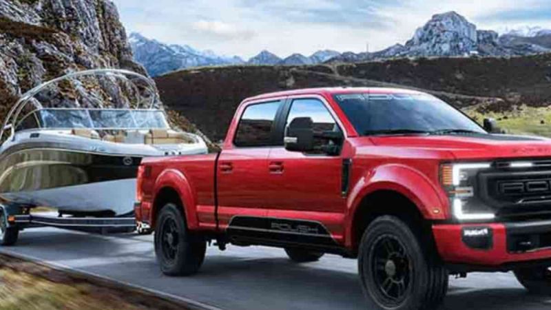 The Roush Lariat Upgrade Tows A Boat