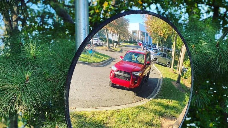 2021 Toyota 4Runner Barcelona Red front end front grille