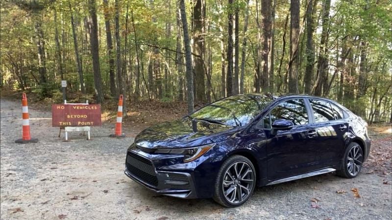 2021 Toyota Corolla XSE Blueprint profile view front end