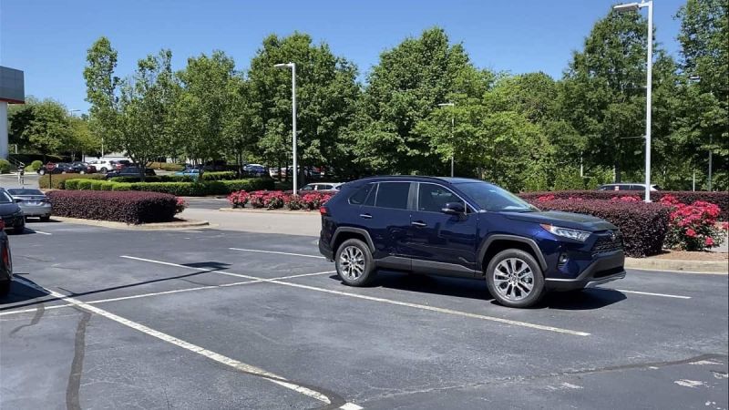 2021 Toyota RAV4 Limited Blueprint color profile view