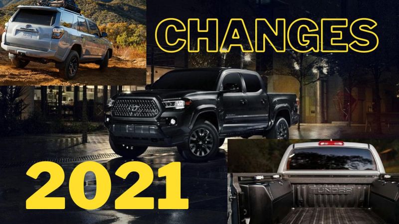 2021 Toyota 4Runner Trail Edition 2021 Toyota Tacoma Nighshade Edition 2021 Toyota Tundra Trail Edition