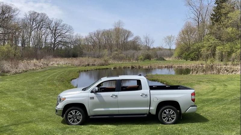 2021 Toyota Tundra 1794 Edition Wind Chill Pearl profile view