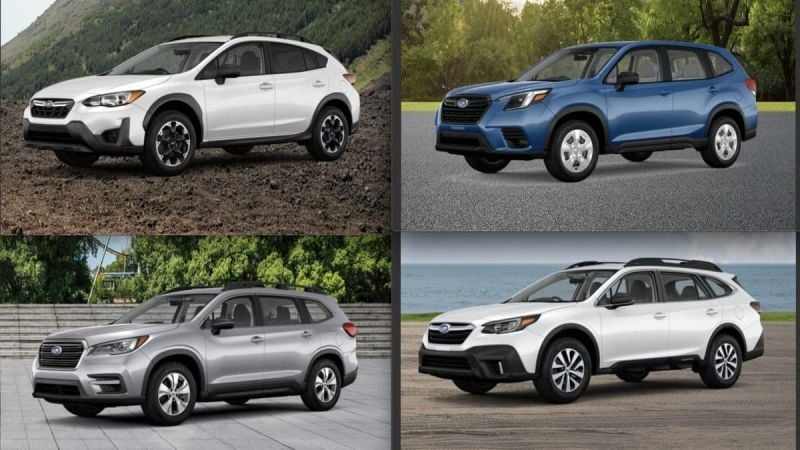 2022 Subaru Forester, 2022 Subaru Crosstrek, 2022 Subaru Outback