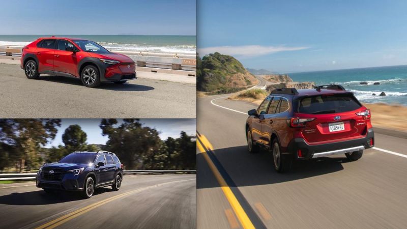 2023 Subaru Solterra and Ascent