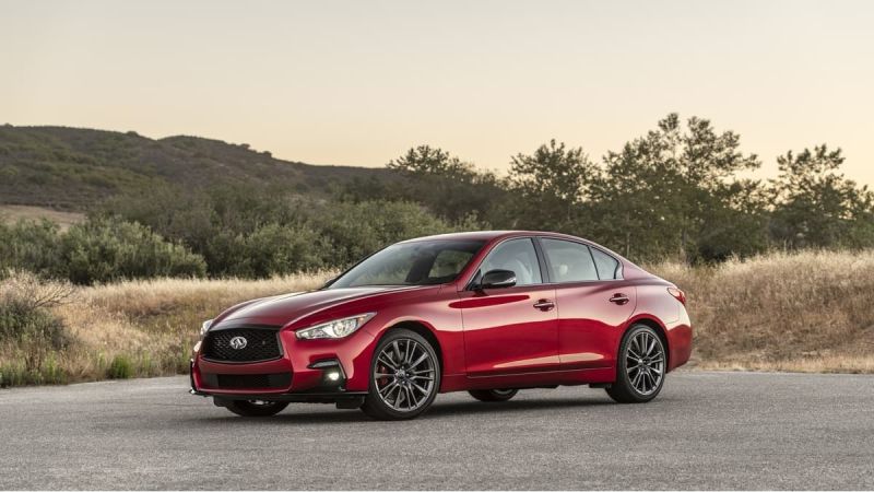 2023 Infinity Q50 Sensory in red