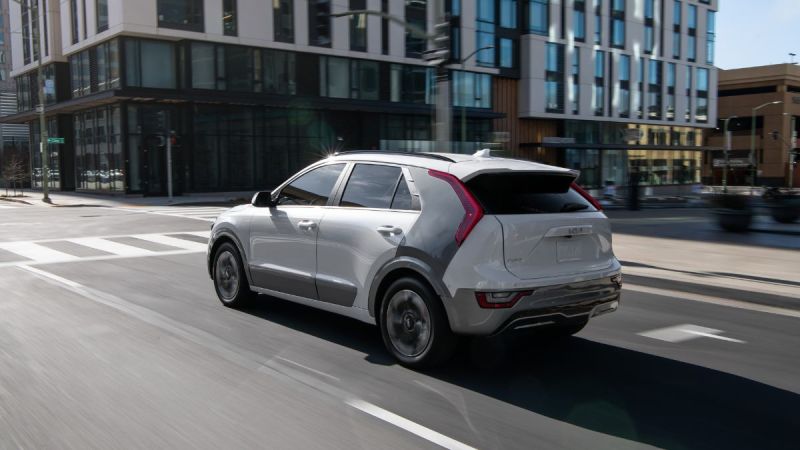 White and gray 2023 Kia Niro EV