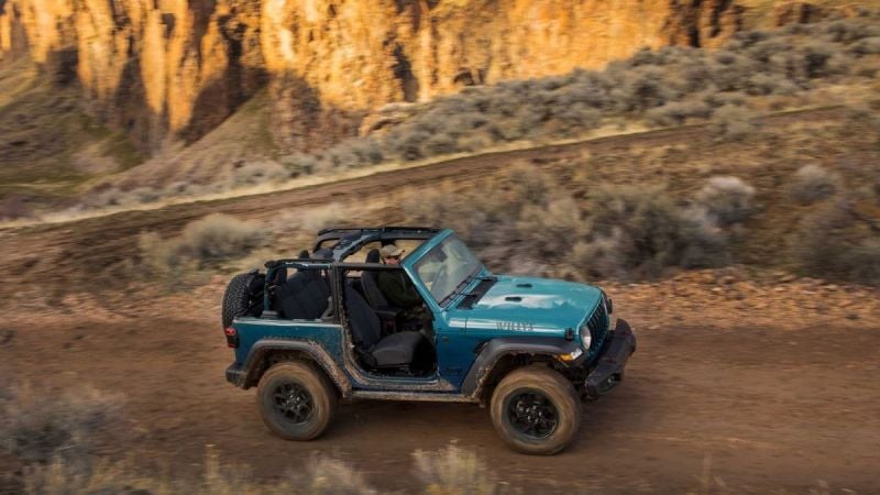 2024 Jeep Wrangler in Bikini Blue