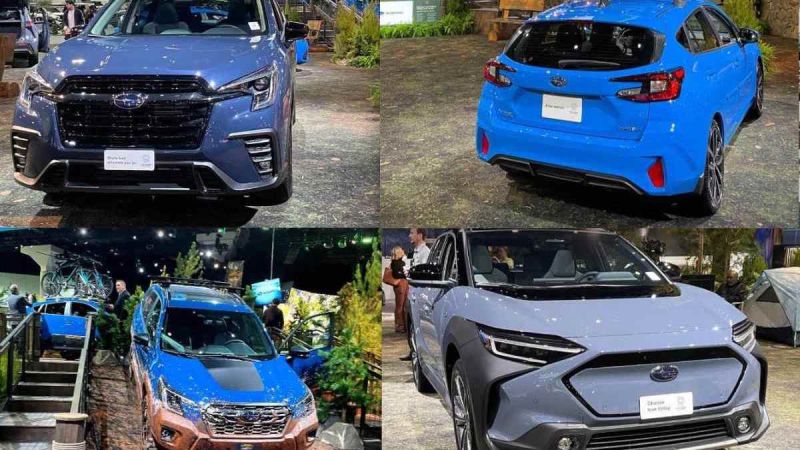 2024 Subaru models in blue motif