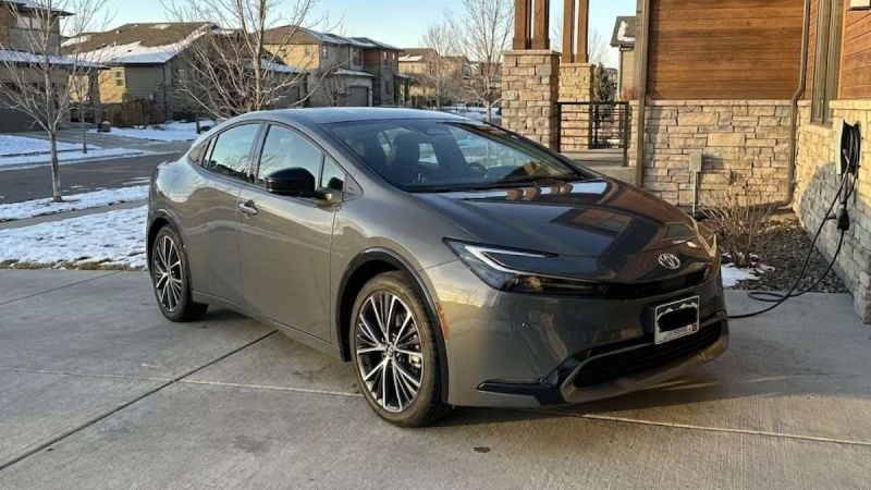 2024 Toyota Prius in the driveway