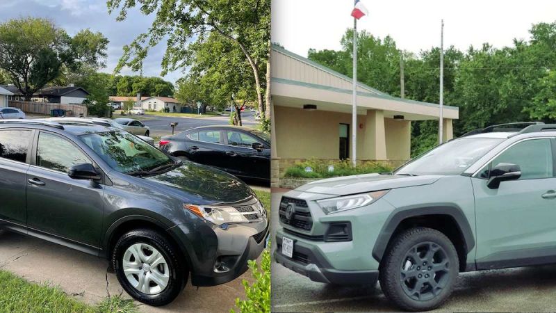 2015 Toyota RAV4 and 2024 Toyota RAV4