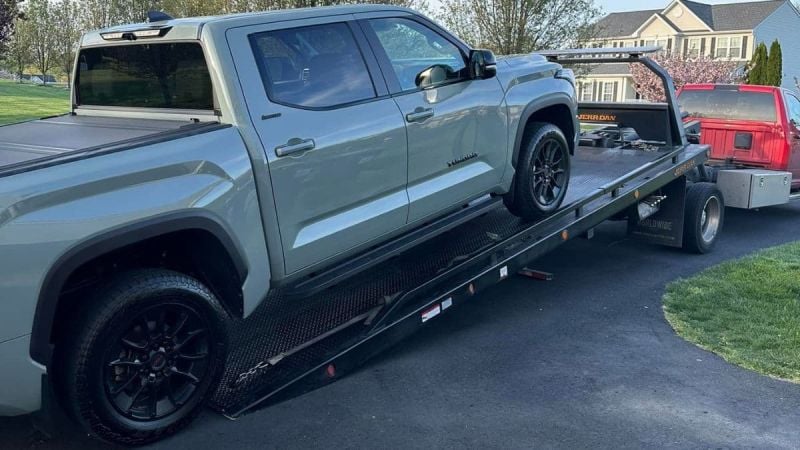2024 Toyota Tundra truck with blown engine