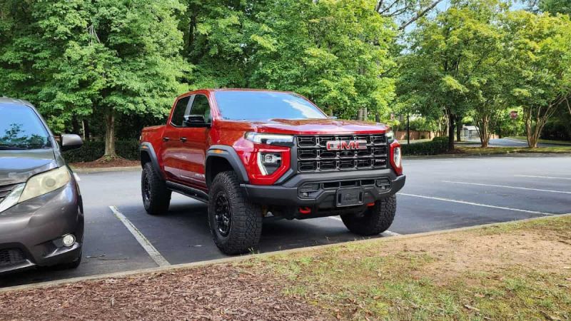The 2025 GMC Canyon AT4 Has a Terrific Ride And Imposing Design, But I Had To Ask My Wife To Move To The Left So I Can Have a 50% of Rear Mirror View