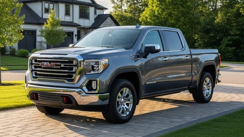 2025 GMC Sierra pickup with a 2.7L engine