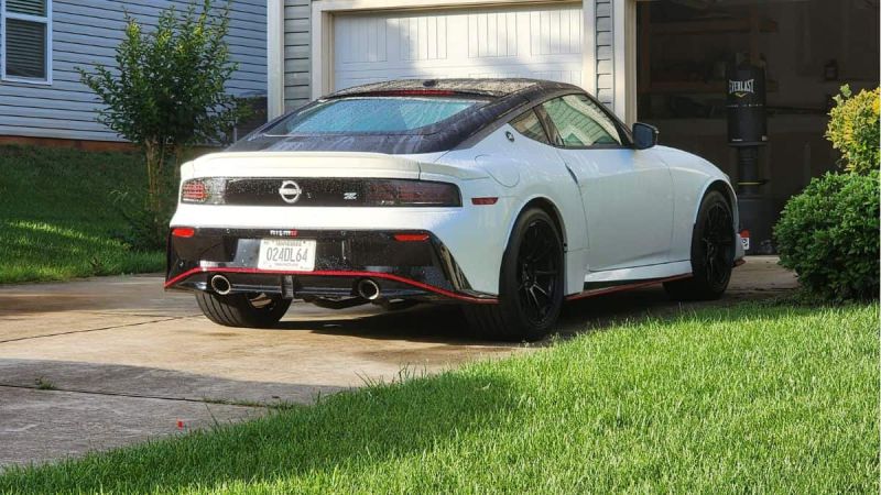 2025 Nissan Z Nismo parked in front of my garage