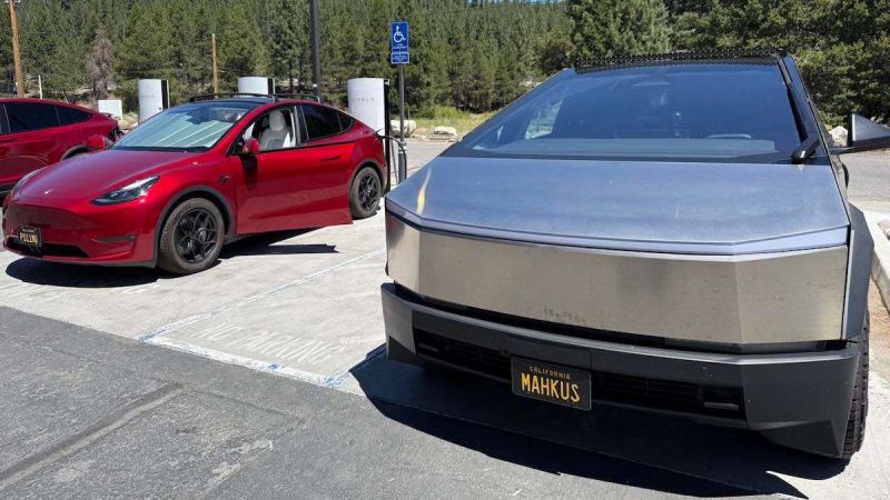 Tesla Cybertruck and Tesla Model Y