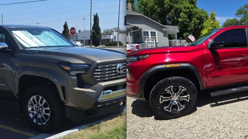 2025 Toyota Tacoma Limited and 2023 GMC Canyon AT4 