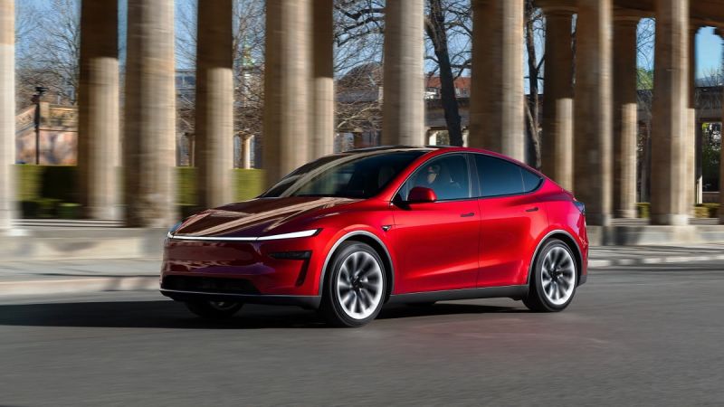 Red Tesla Model Y Juniper 