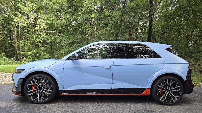 Image of 2025 Hyundai Ioniq 5 N side view by John Goreham