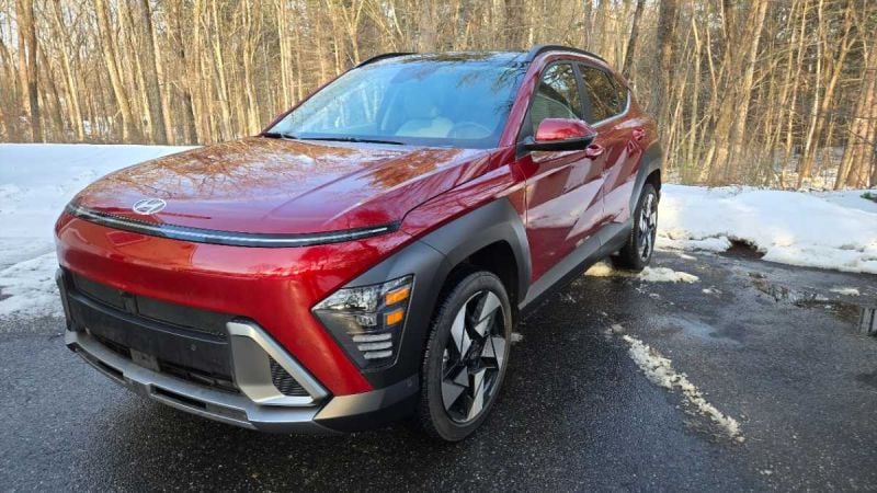 2026 Hyundai Kona Limited shown in ⁠Ultimate Red Metallic