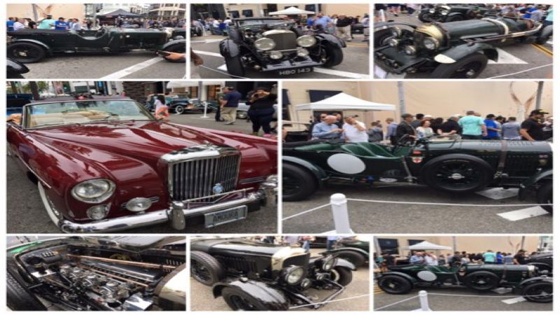 The Rodeo Drive Concourse on Bentley Vehicles. 