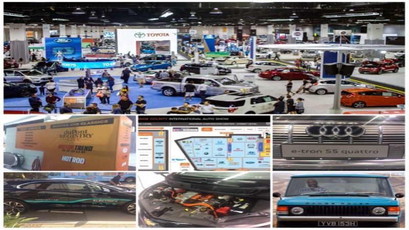 Images from the 2018 OC International Auto Show credit: OCIAS Media for main pic and Map, JLR for Al Castro in Classic Range Rover rendering, the rest taken by me, A Castro.