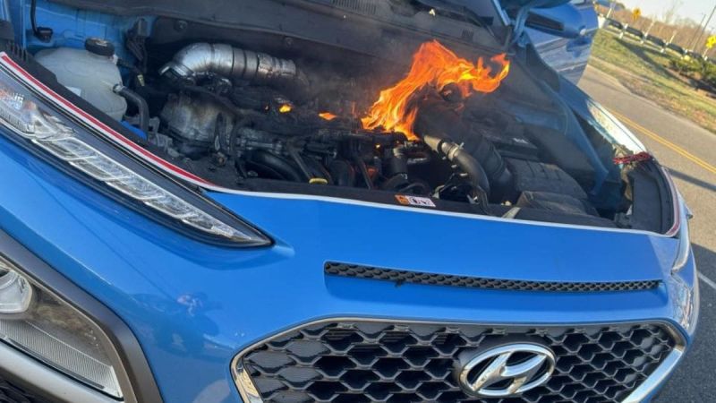 70,000 Miles In, I Pulled Out My Hyundai Kona Right Outside The Dealership And Saw Smoke Coming From The Front Passenger Fender