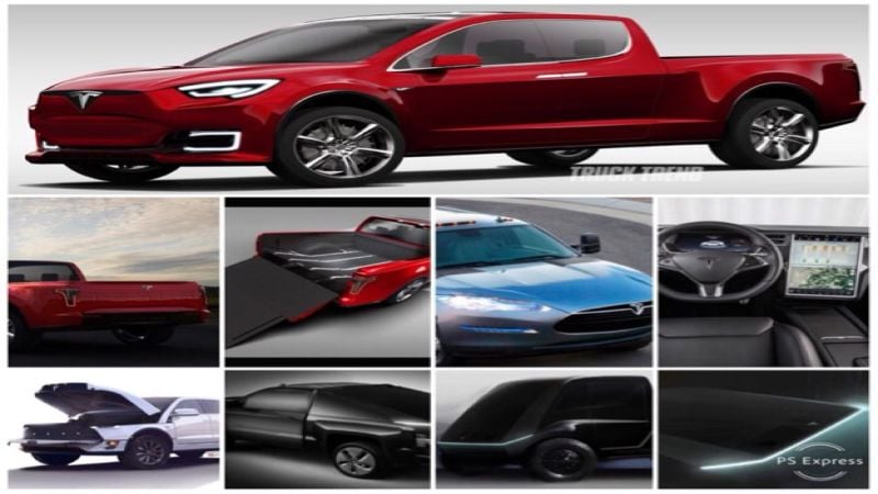 Various Renderings of Tesla Model U