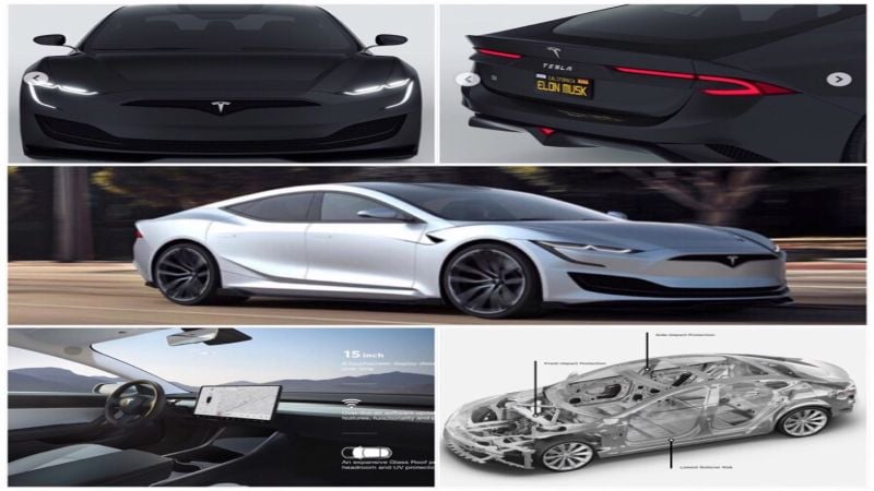 Instagram Rendering NexGen Model S, Model 3 Cabin Like Model S, Safety Cage Model S