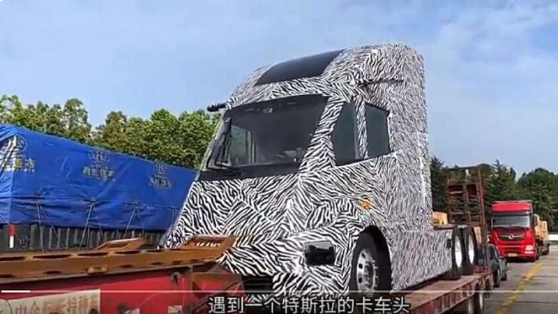 Tesla Semi Spotted in China Sparks Speculation About its Purpose and Competitors