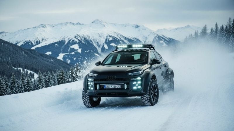 Audi Q6 Concept Out Having Fun