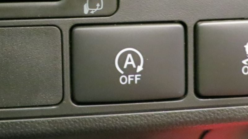 Auto start-stop button in a car