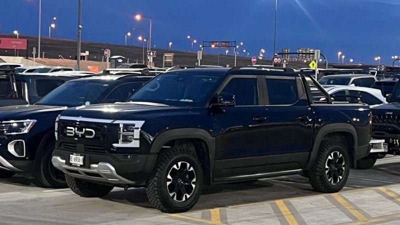 BYD Truck Parked at Denver International Airport