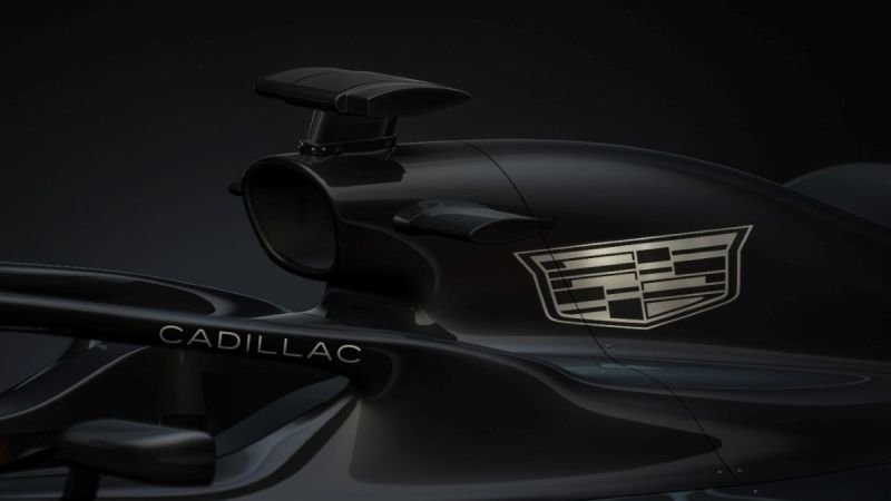 Cadillac Logo on F1 Race Car