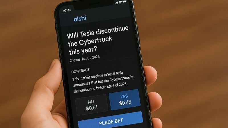 Tesla Cybertruck bet on event contract exchange