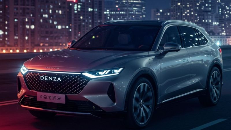 Future Denza luxury car rendered by Gemini. 