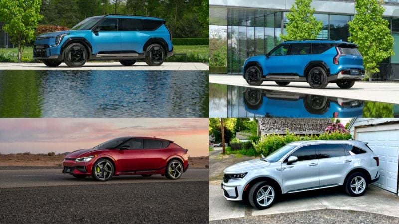 Kia EV9, EV6 and Sorento PHEV