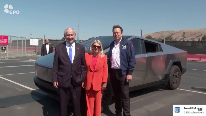 Elon Much, Cybertruck, Israeli PM