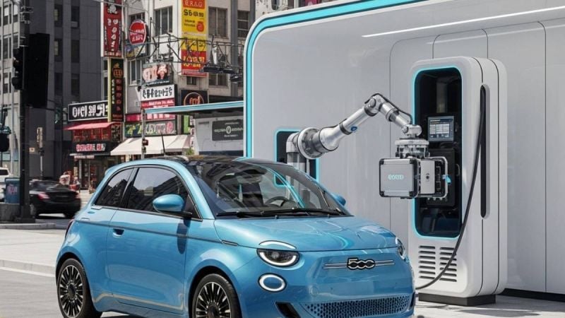 Fiat Battery Swap Rendered By Gemini 