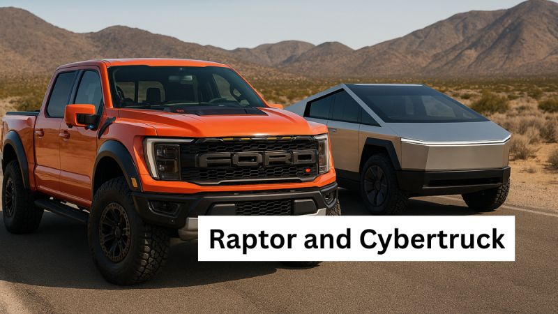  Ford Raptor R and Tesla Cybertruck