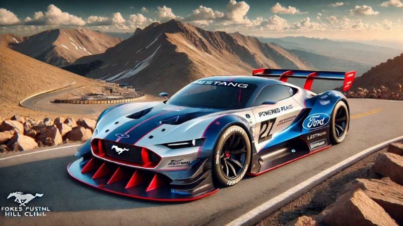 Future Mustang Racing EV By DALL-E