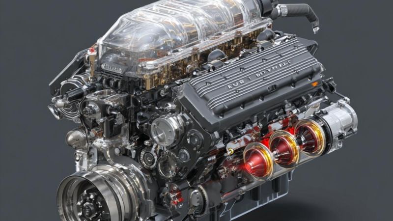 AI Rendering Of GM's future engine. 