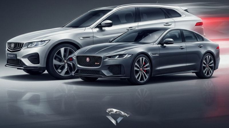 Geely Buying Jaguar rendered by Gemini 